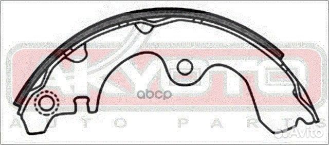 Колодки тормозные барабанные задние AKS2321 akyoto