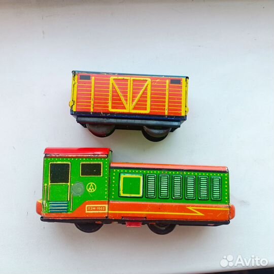 Заводная игрушка СССР Маневровый лакоматив