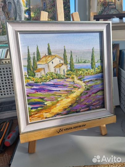 Картина маслом Прованс лаванда пейзаж холст