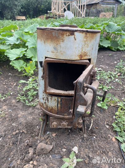Печь буржуйка чугунная СССР