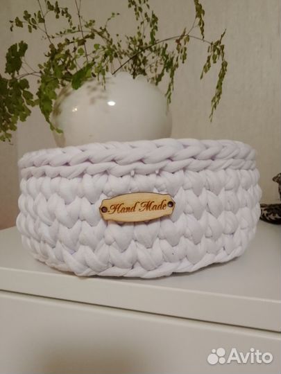 Корзинки вязаные