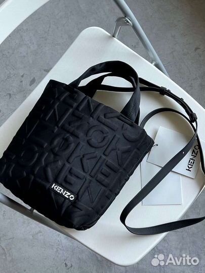 Сумка тоут Kenzo Kenzogram чёрная новая