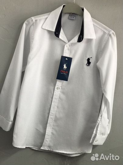 Рубашка белая новая для мальчика