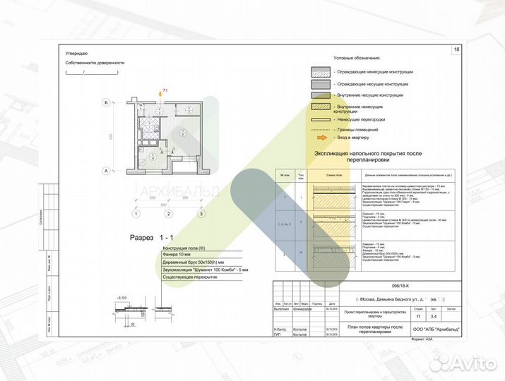 Проект перепланировки квартиры