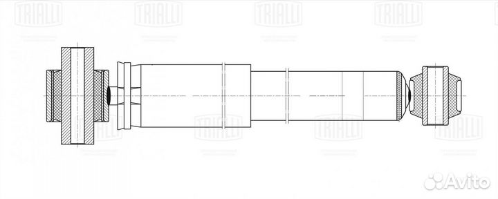 Амортизатор Renault Fluence 10- задн AG 09518