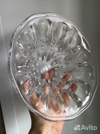 Ваза фруктовница лзхс хрусталь