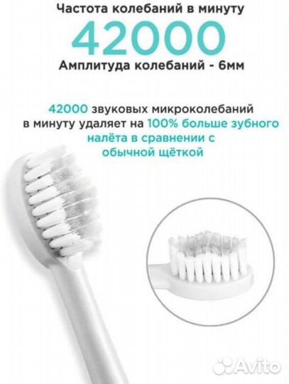 Электрическая зубная щетка 6 режимов работы