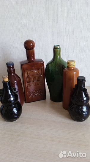 Набор бутылок керамических