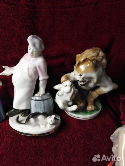 Статуэтка фарфор Песочные, Дулево, лфз