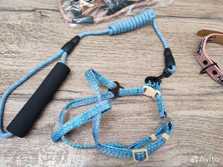 Шлейки, поводки, ошейник