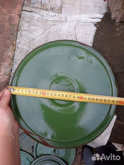 Крышки и тазы эмалированные СССР