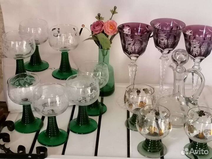 Бокалы, графин Европа