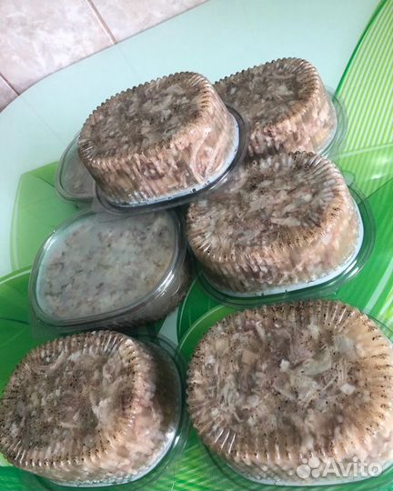 Холодец домашний,сало солёное