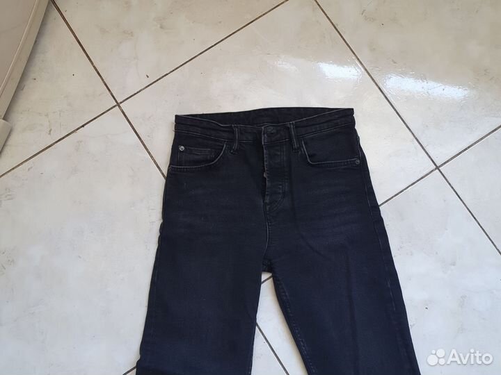 Джинсы чёрные massimo dutti 36