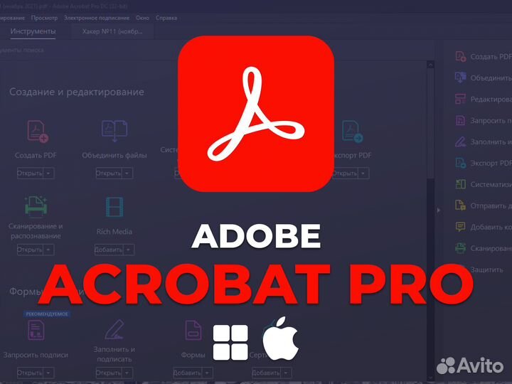 Adobe Acrobat Pro - Навсегда