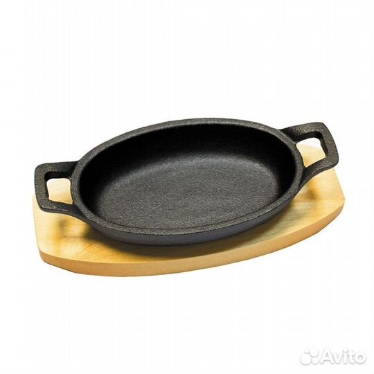 Сковорода для фахитос овальная на подставке