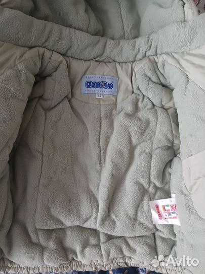 Зимний комбинезон для мальчика р.74