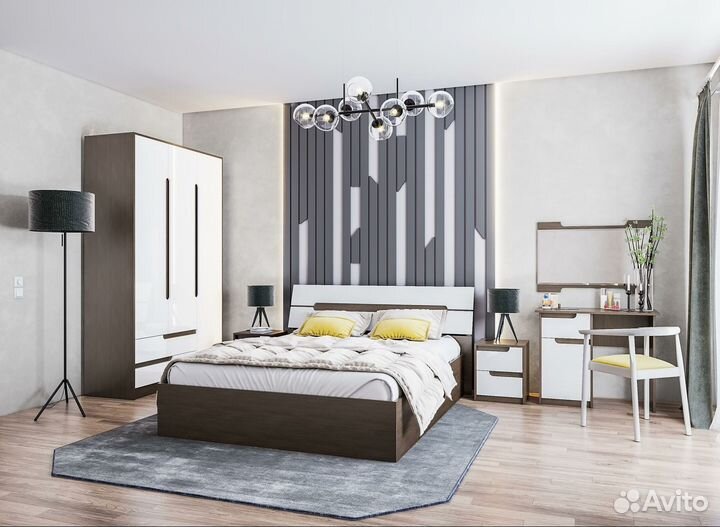 Стол письменный с тумбой новый