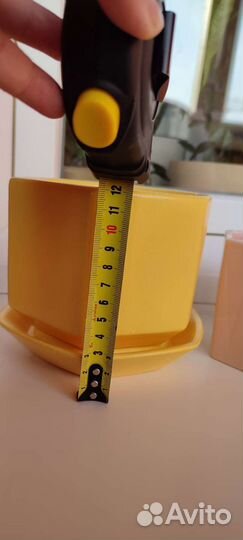 Цветочный горшок керамика/пластик