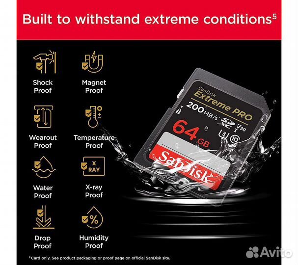 Карта памяти SanDisk sdxc Extreme Pro Class 10 UHS