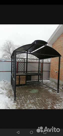 Мангал кухня с крышей