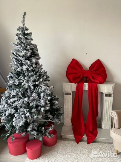 Большой бант на елку