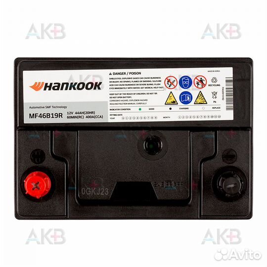 Аккумулятор автомобильный Hankook 46B19R (40L 370