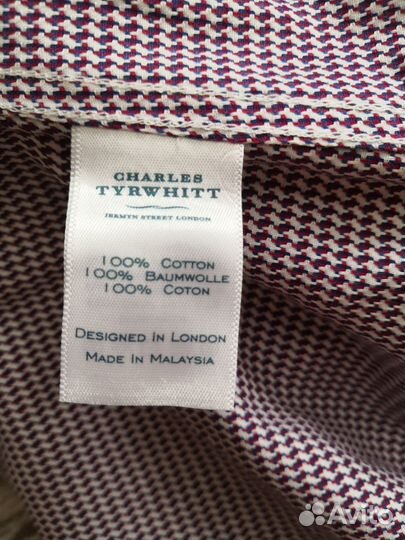 Charles tyrwhitt рубашка мужская оригинал англия