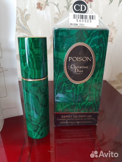 Парфюм Poison, Esprit de parfum, Dior, винтаж