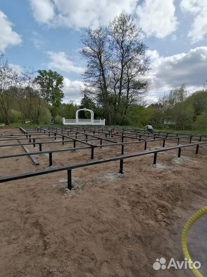 Установка винтовых свай