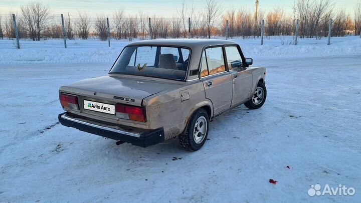 ВАЗ 2107 1.5 МТ, 1988, 106 304 км