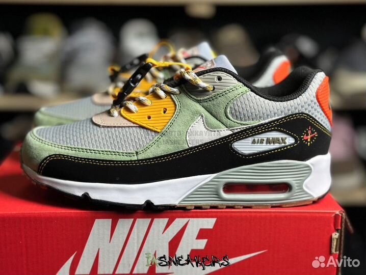 Кроссовки мужские Nike Air Max 90 Spiral Sage