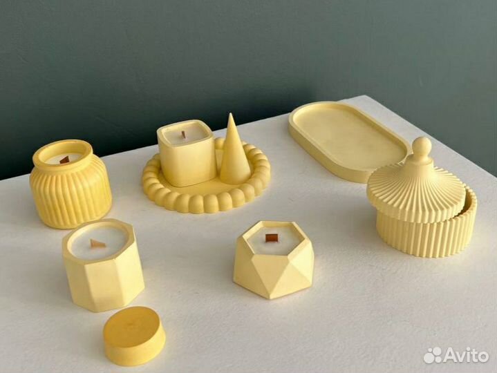 Ароматические свечи. Изделия из гипса