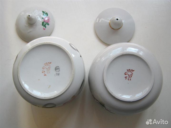 Чайник Китай Масленка Сахарница СССР