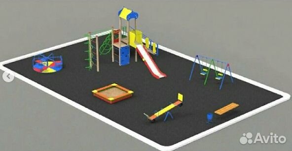 Детская игровая площадка, детский комплекс,качели