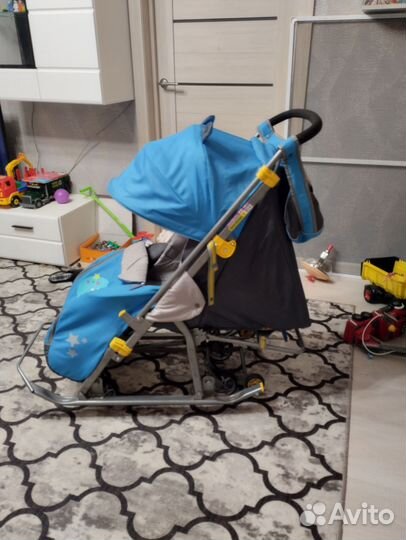 Детские санки коляска