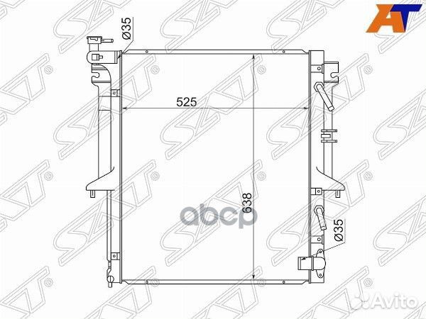 Радиатор Mitsubishi L200 07-16 / Pajero Sport