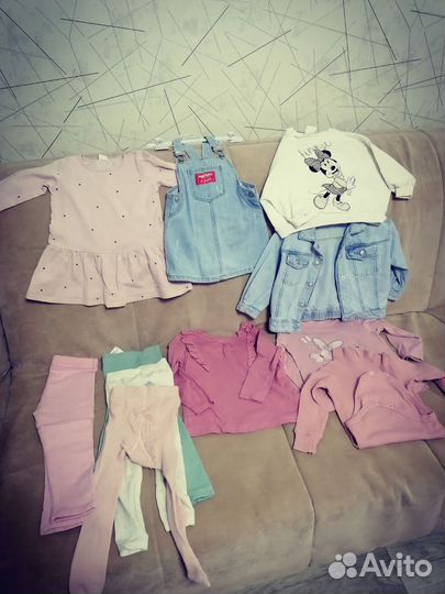 Комплект вещей для девочки hm 86-92