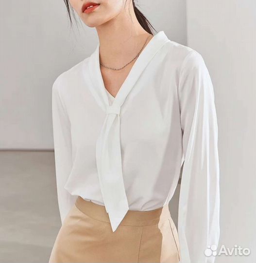 Блузка белая 46р