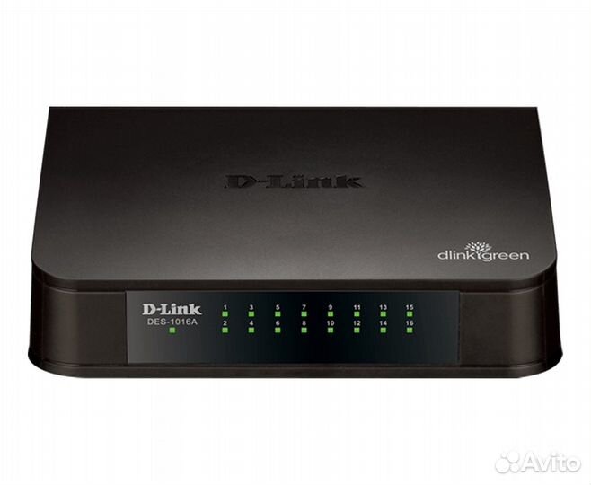 Коммутатор d-link 16-port 10/100 desktop switch