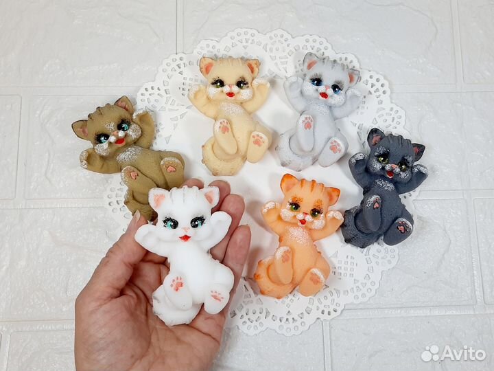 Котята мыло ручной работы