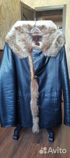 Кожаная дубленка мужская