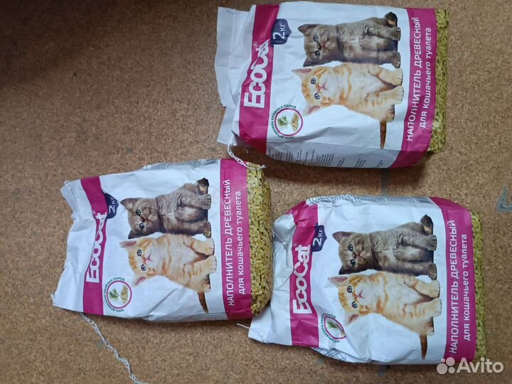 Наполнитель древесный для кошек