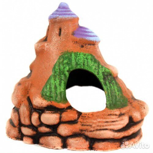 Замок-юла на скале К58 керамика 13*11*12см