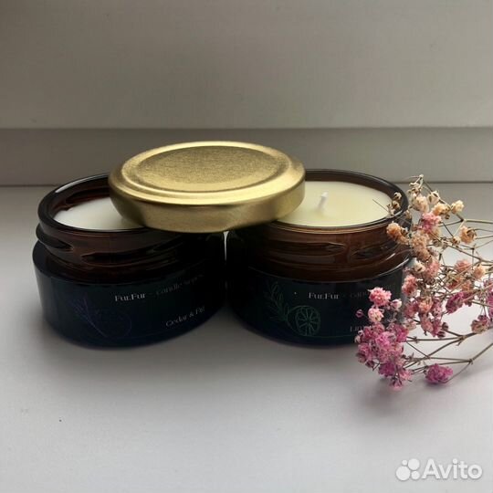 Набор ароматических свечей, 2 шт. по 50 мл