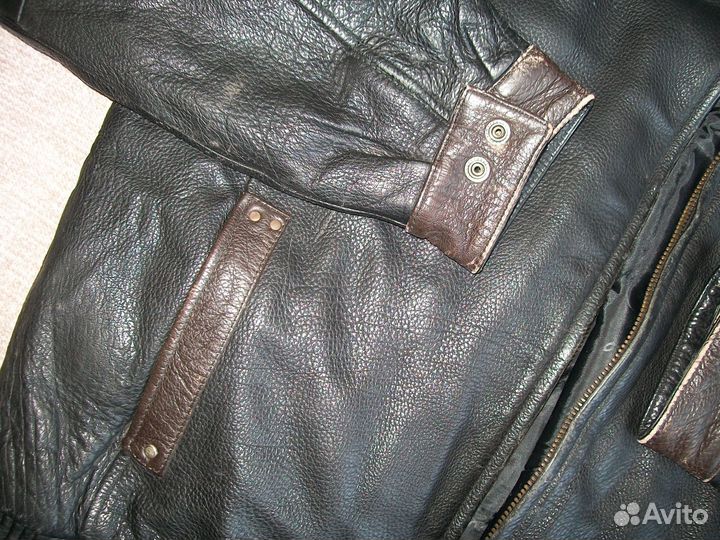 Кожаная куртка мужская бу