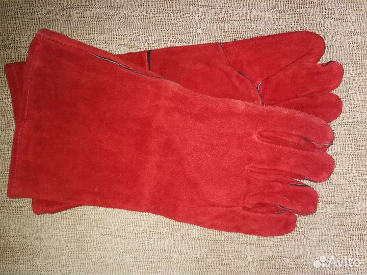 Краги сварочные спилковые с флисовым подкладом