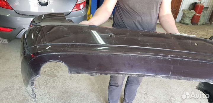 Бампер задний на Мерседес E-200