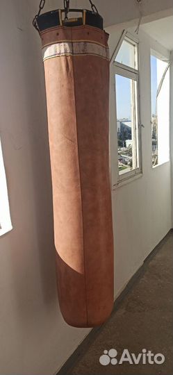 Боксёрская груша с кольцом JAB (Кожа)