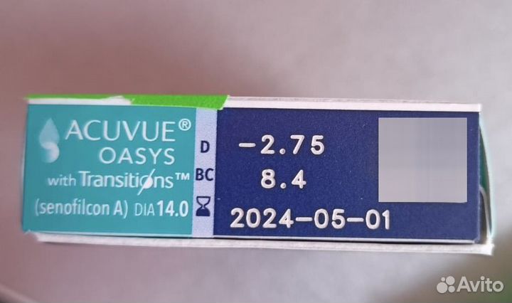 Линзы acuvue oasys Transition (фотохромные)